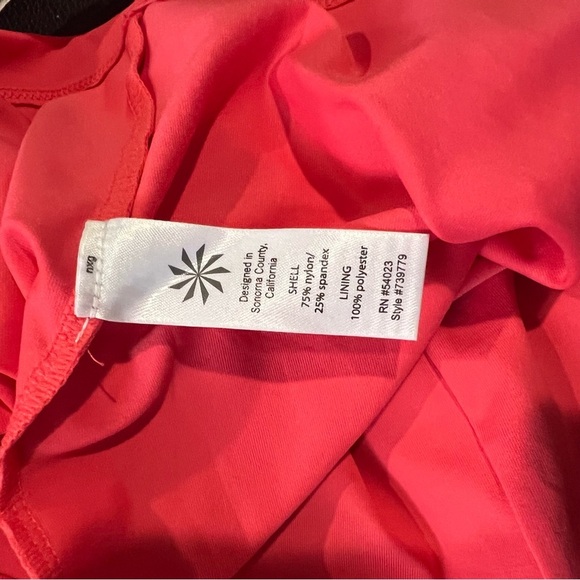Athleta Ember Orange Kokomo Swim Dress size medium - Picture 13 of 13